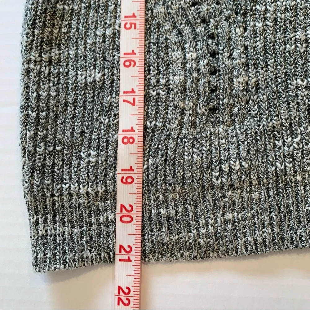 MELROSE & MARKET. Gray Cowl Neck Sweater. Long sleeves.Cotton/Poly/Acrylic blend
